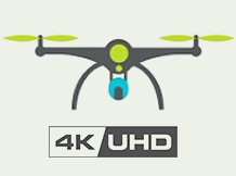 Aerial photography of 360° photos and 4K video